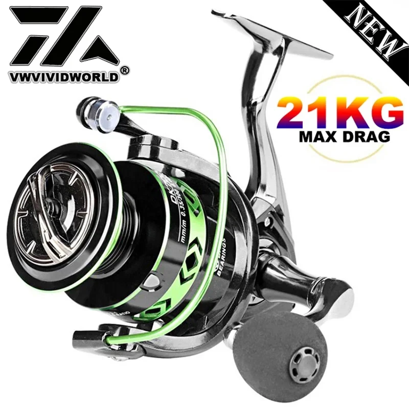 Kastking Reel Zephyr - Vwvividworld-釣りリール,亜鉛合金機器,合金スプール,アーム,金属フットスイベルリール,鯉釣り,塩水,最大抗力21kg