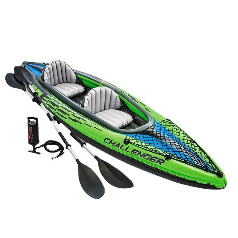 Fishing Boat Inflatable - 1/2人乗りカヤックインフレータブルディンギーラフティングダブルアサルトボートラフティングカヤックシート付き屋外釣りボート