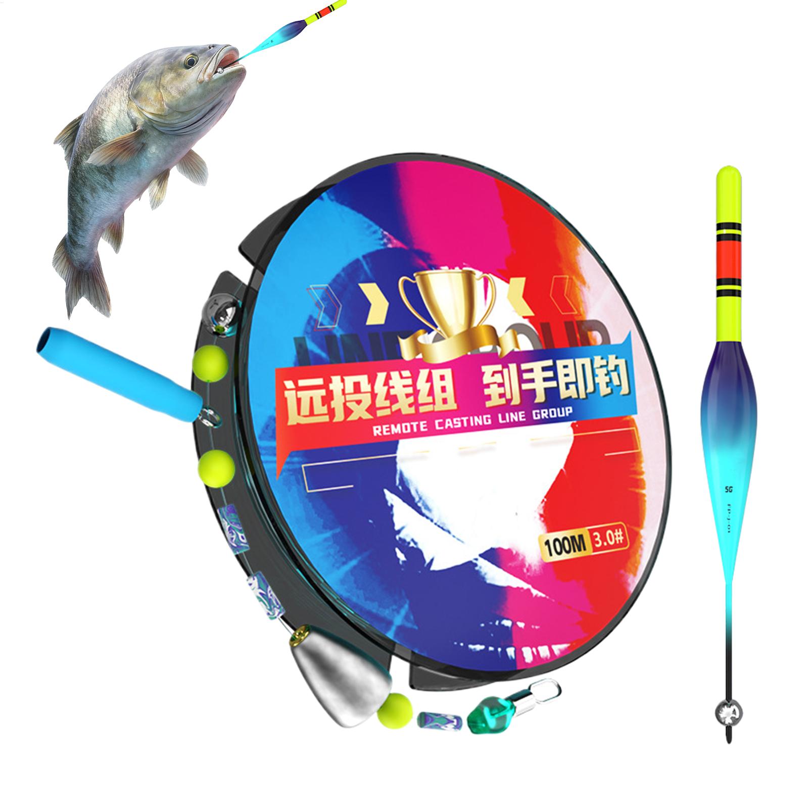 Fishing Boat Oar - 釣り用浮き具 自動ラインリグキット 100M 高感度 バイトフラッシュフロート 昼夜兼用