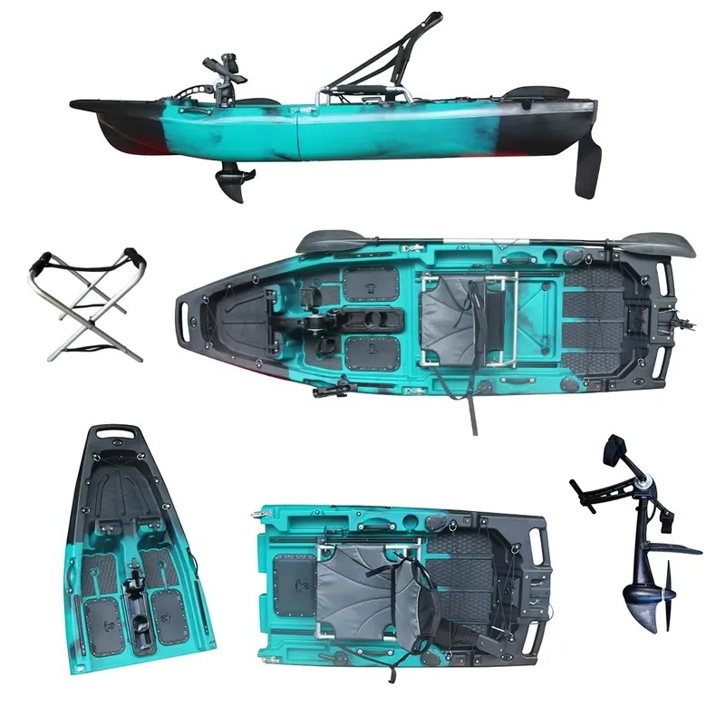 人気の1人乗りHDPE/PEシットオントップ電動シーカヌーフ - Fishing Boat Paddle のレビューと価格