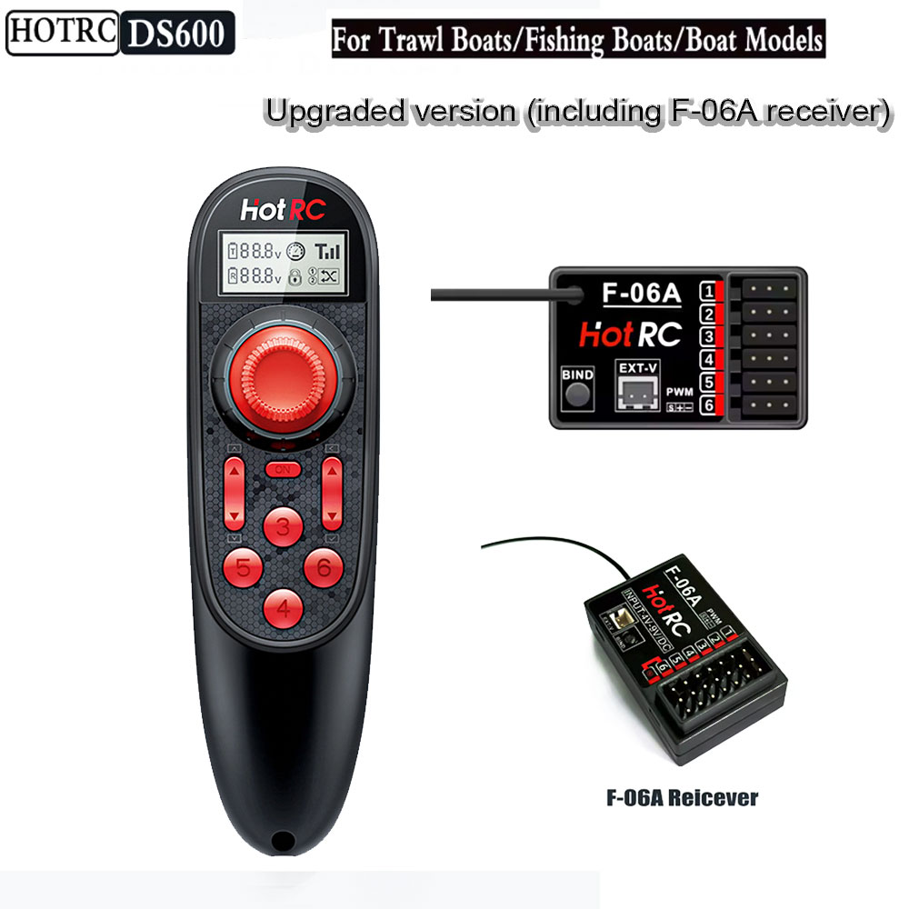 HOTRC DS600 ワイヤレスリモコンアップグレードシス - Fishing Boat Trailer のレビューと価格